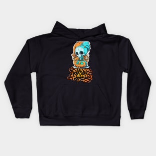 Funny Halloween Skeleton Kids Hoodie